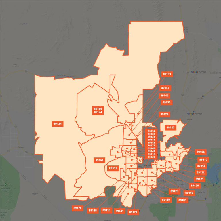 Las Vegas Nv Zip Codes Map Zip Code Map Cramer Group Real Estate Hot